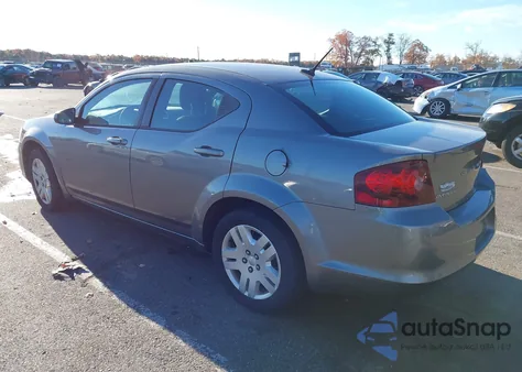 2013 Dodge Avenger Se из США, поврежденный, VIN 1C3CDZAB2DN753175